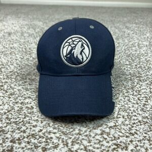 Minnesota Timberwolves Hat Cap Strap Back Mens One Size Blue NBA Basketball